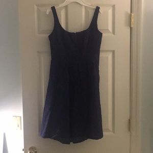 Nine West Navy subtly patterned dress
